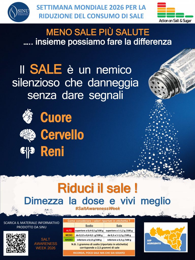 Settimana mondiale di sensibilizzazione per la riduzione del consumo alimentare di sale