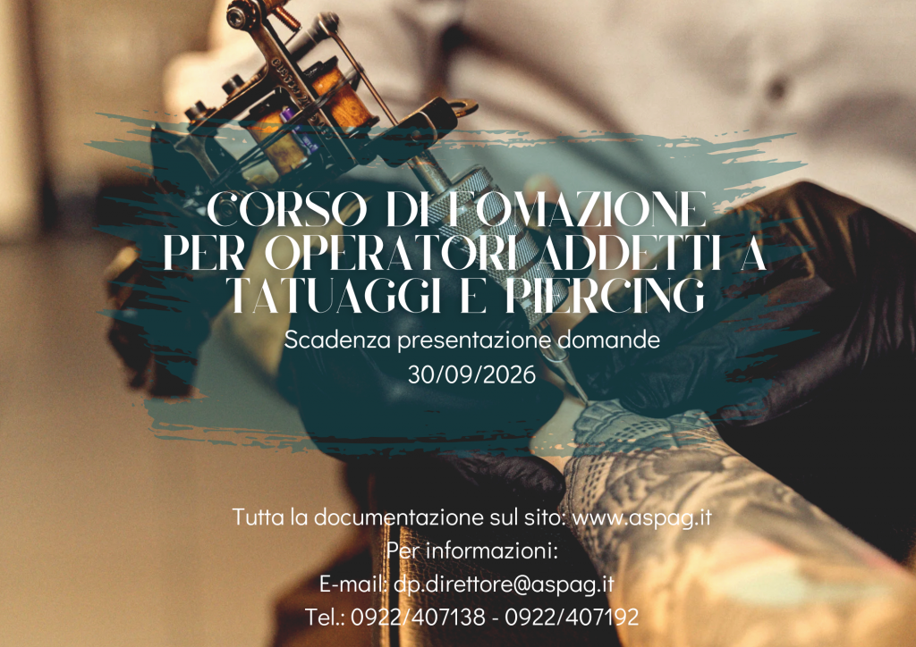 Prorogata al 30 settembre la scadenza per il corso obbligatorio per operatori di tatuaggi e piercing